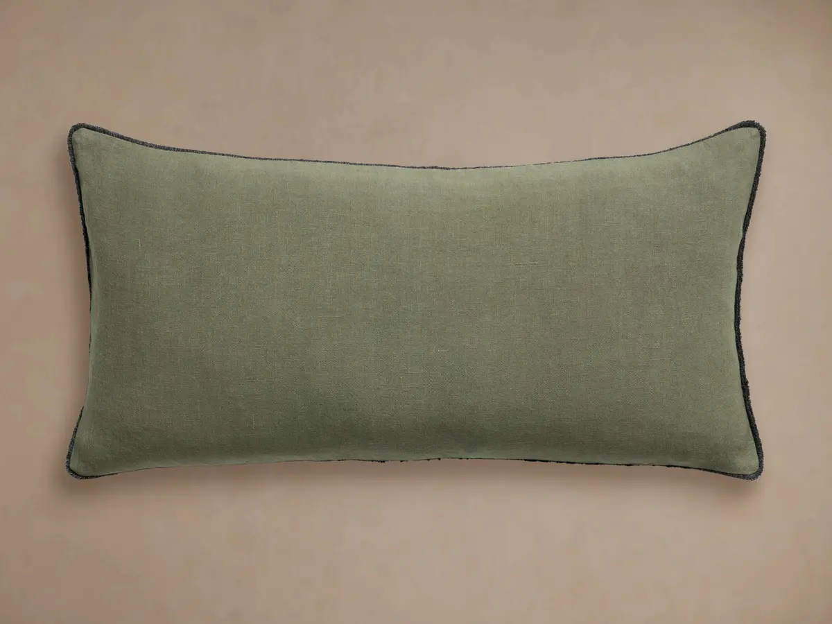 Contrast Edge Lumbar Pillow Cover 1