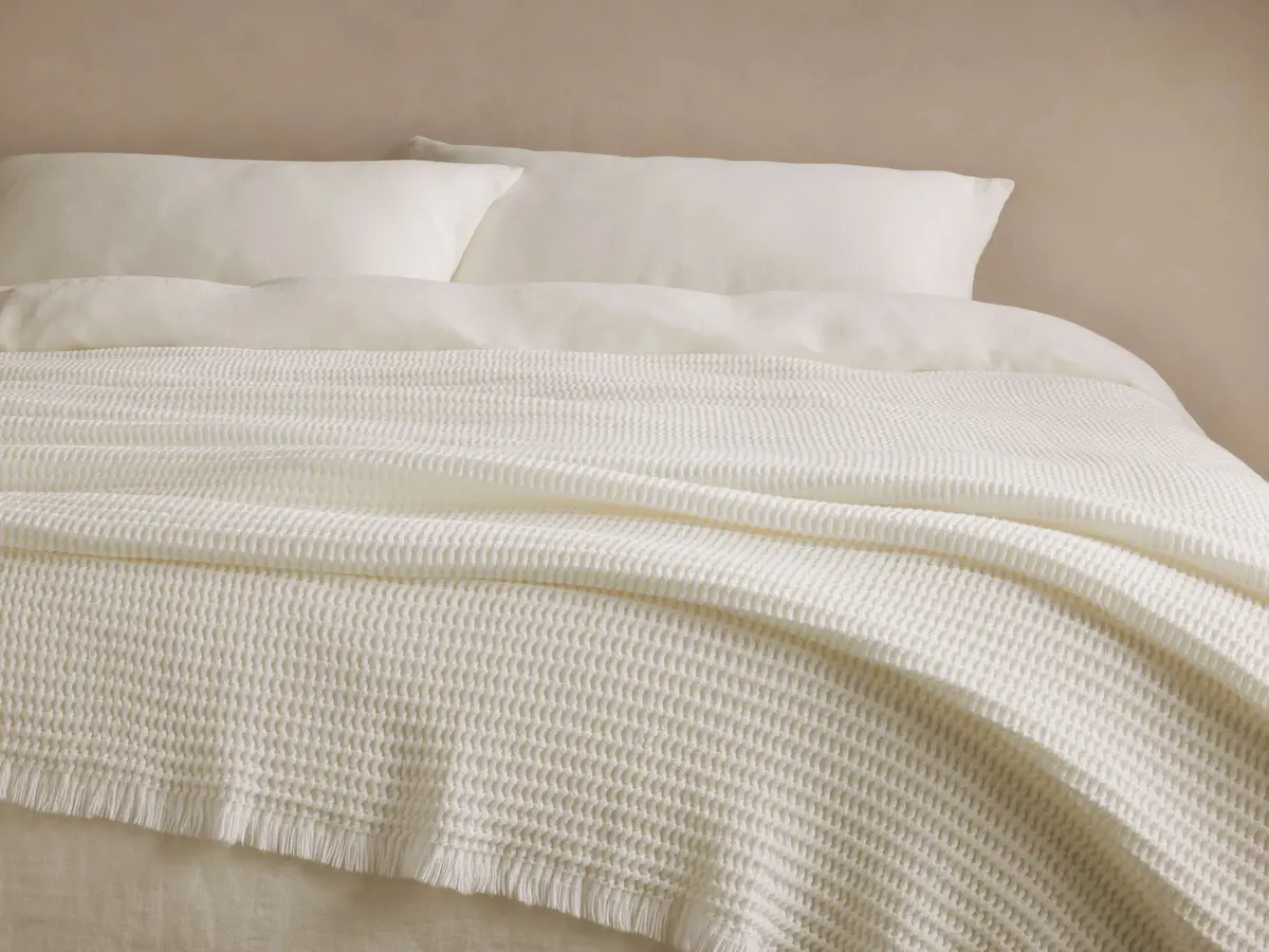 Cotton Waffle Gauze Blanket 1