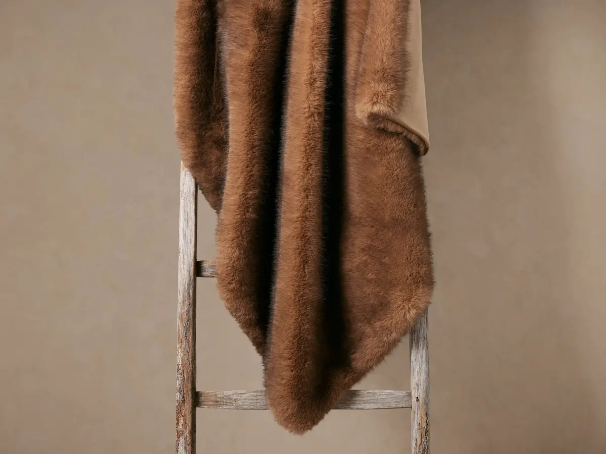 Fairbanks Oversized Faux Fur Throw 1