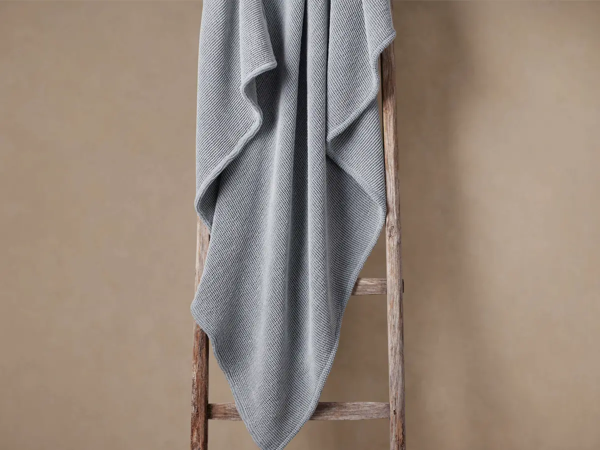 Garment-Dyed Throw In Sky 1