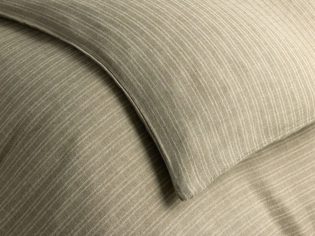 Laviss Stripe Duvet In Mink 1