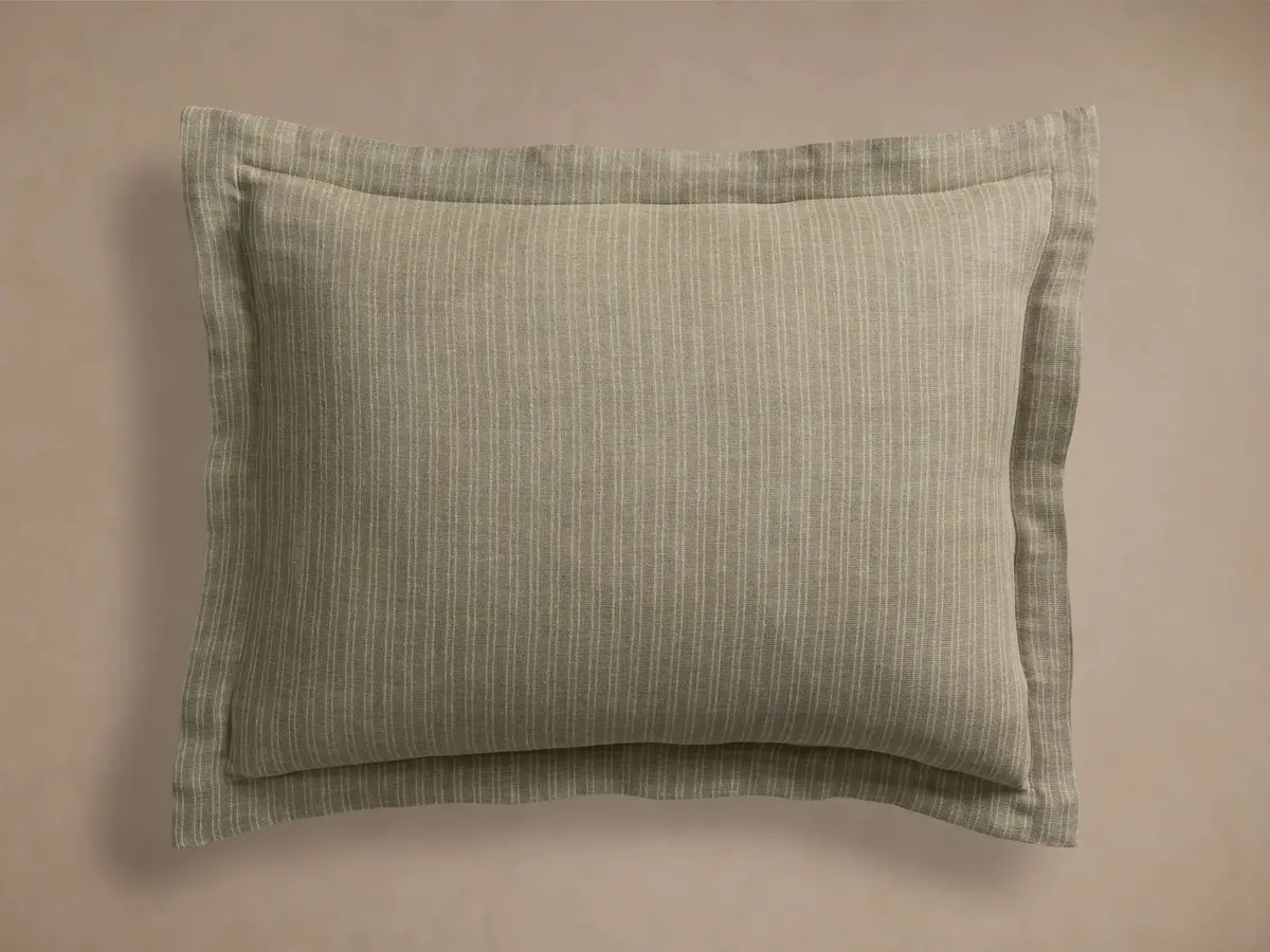 Laviss Stripe Sham In Mink 1