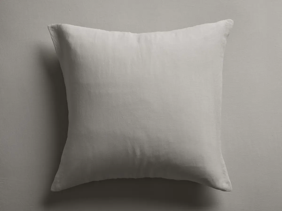 Italian Garment-Dyed Linen Sham In Mist 1