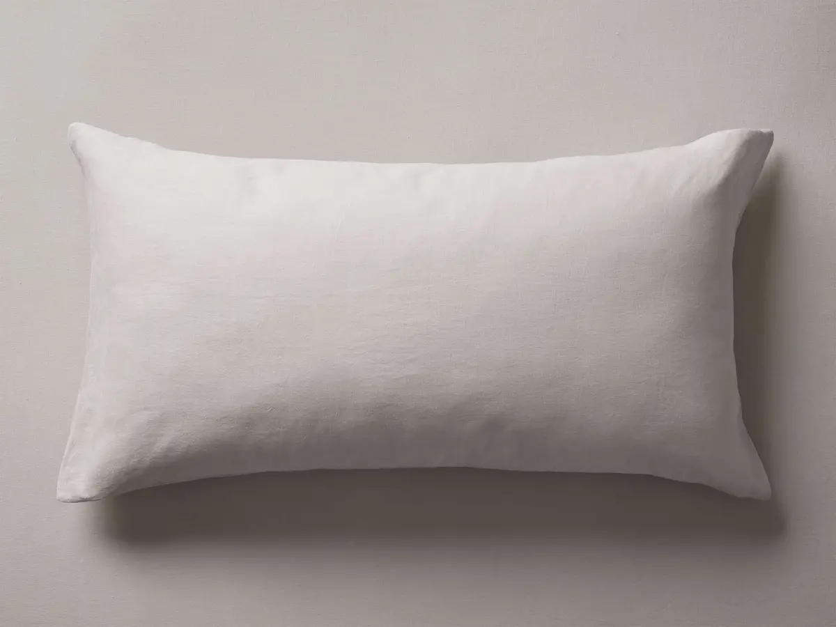 Italian Garment-Dyed Linen Sham In Natural 1