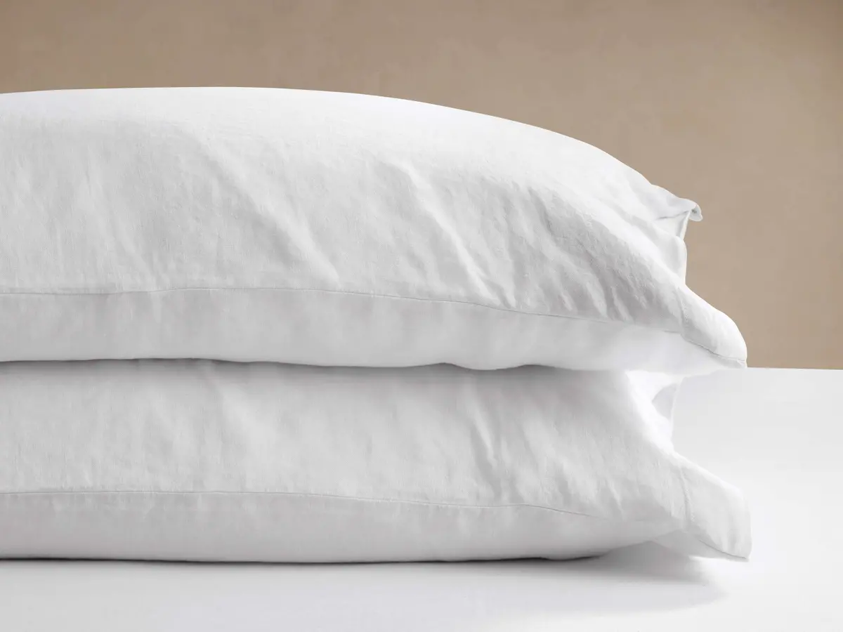 Italian Garment-Dyed Linen Pillowcases (Set Of 2) 1