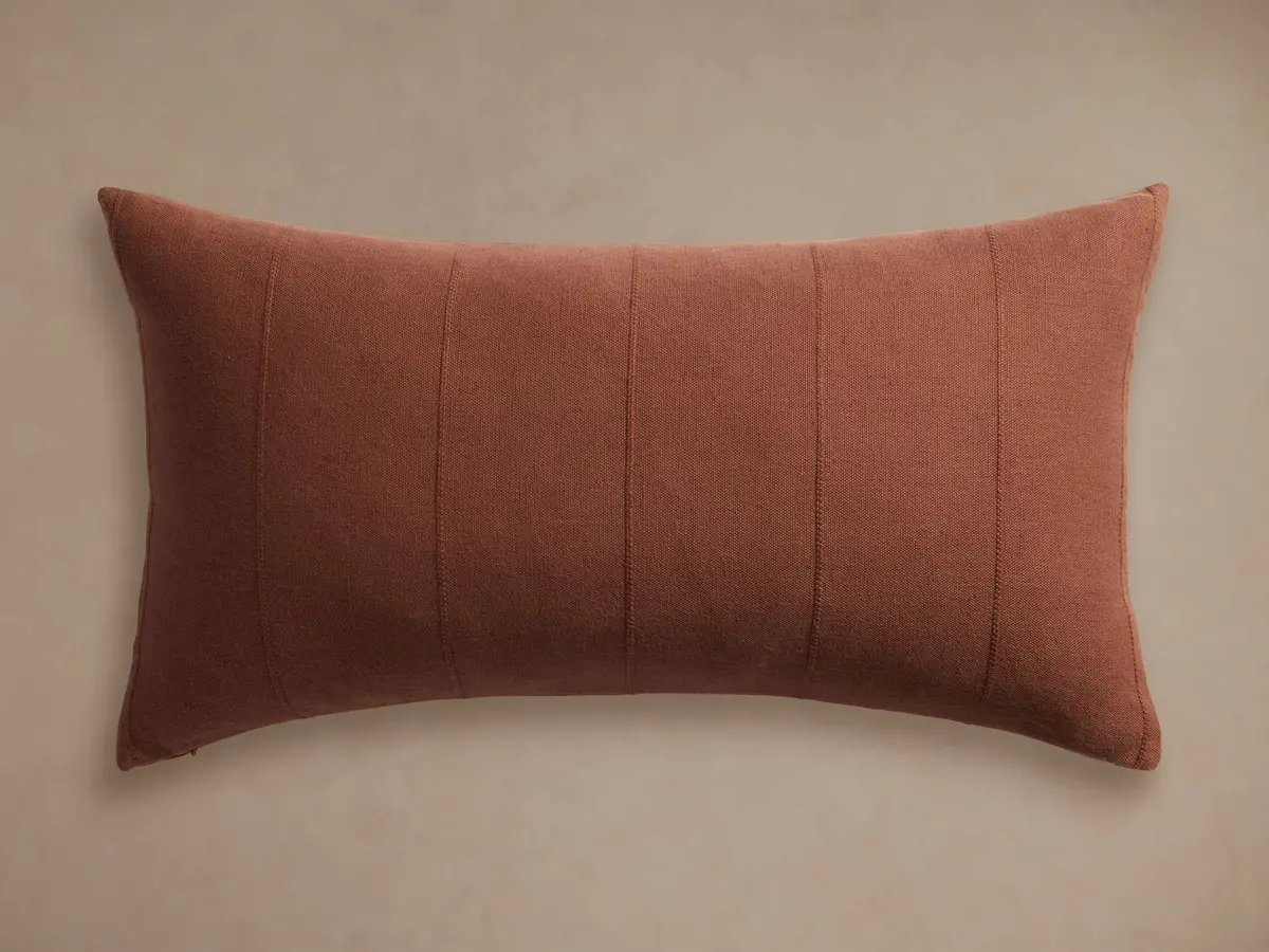 Linen Lumbar Pillow Cover 1