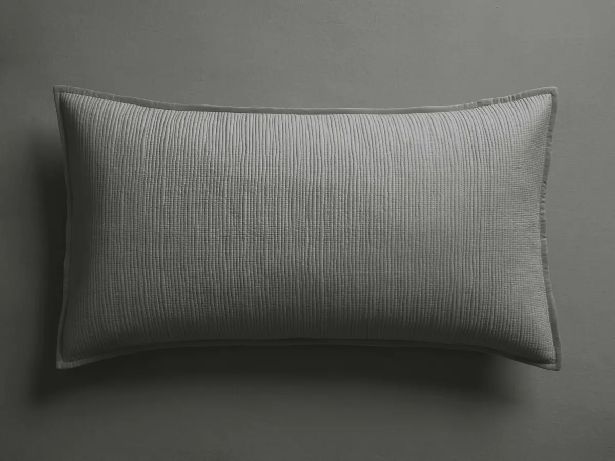 Mira Voile Sham In Charcoal 1