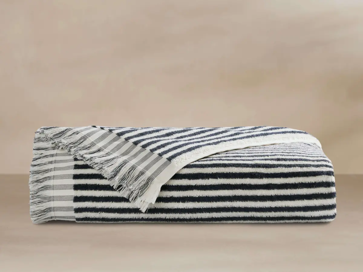 Rivi Beach Towel In Indigo 1