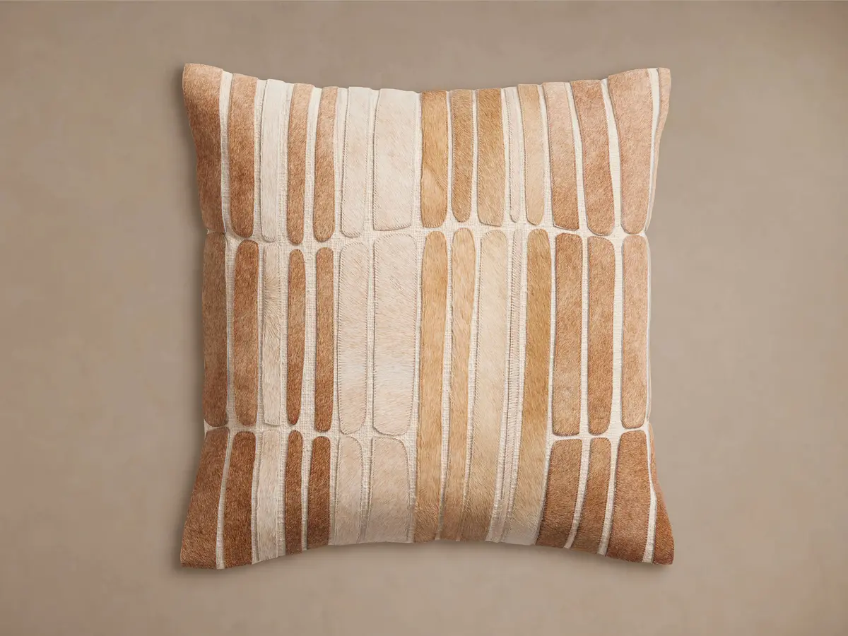 Pieced Hair On Hide Pillow 1