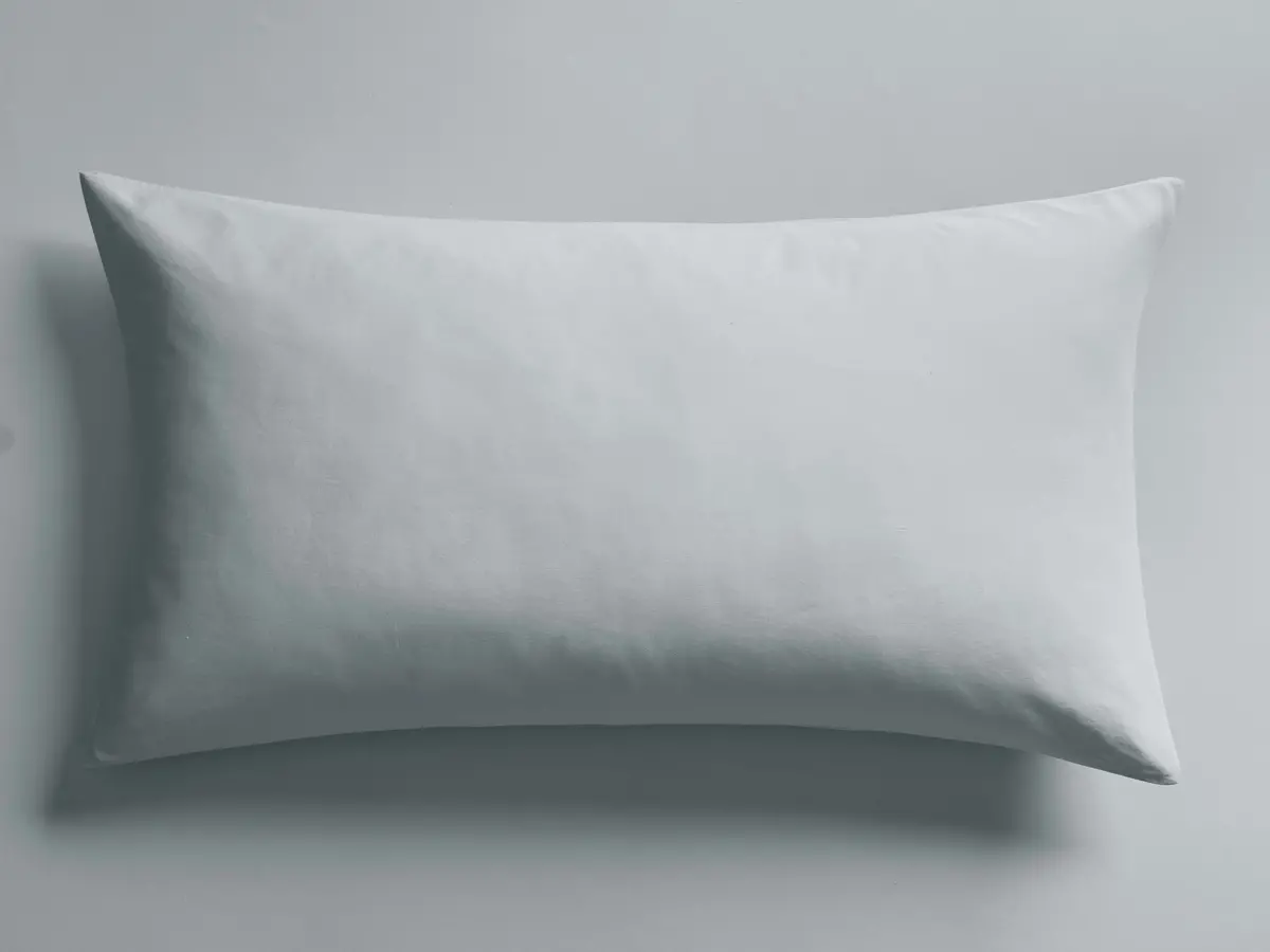 Italian Garment-Dyed Sateen Sham In Sky 1