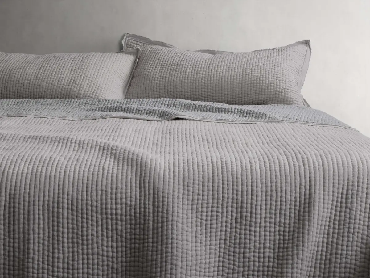 Tulaya Cotton Quilt In Charcoal 1