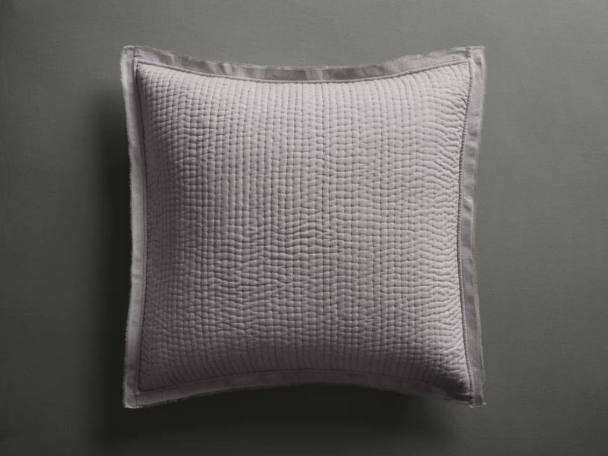 Tulaya Cotton Sham In Charcoal 1