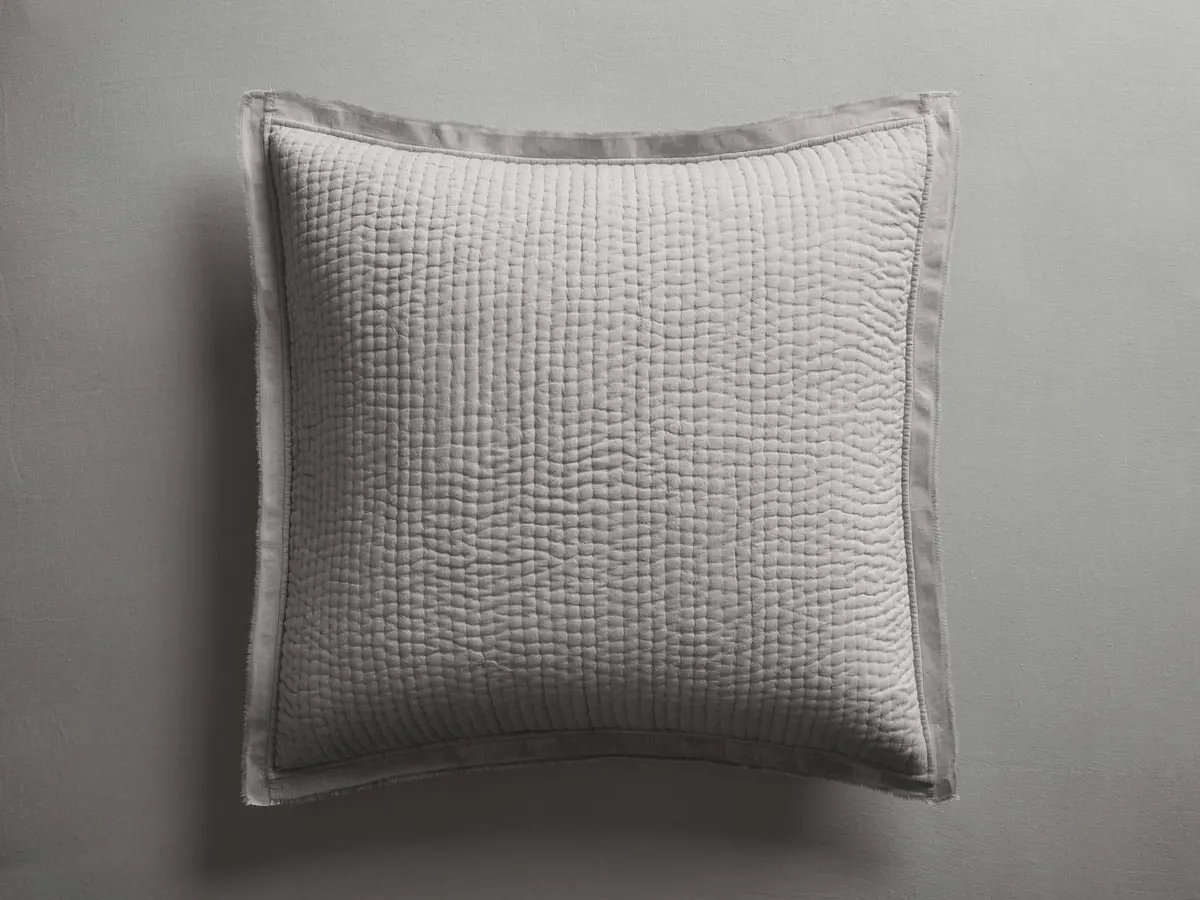 Tulaya Cotton Sham In Fog 1