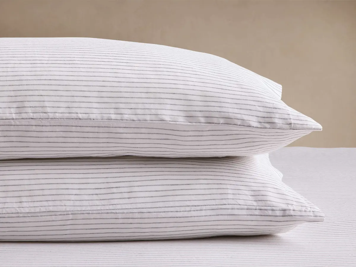 Italian Yarn-Dyed Stripe Pillowcases (Set Of 2) 1
