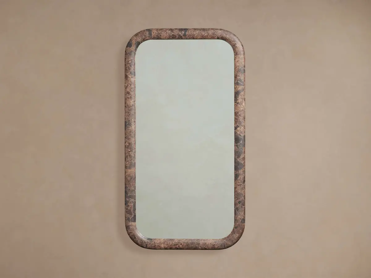 Vale Wall Mirror In Dark Emperador 1