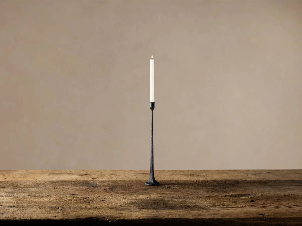 Cast Iron Taper Candle Holder 1