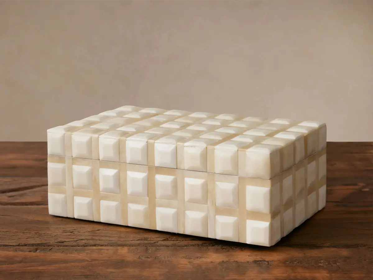Jimena Striped Rectangular Box 1