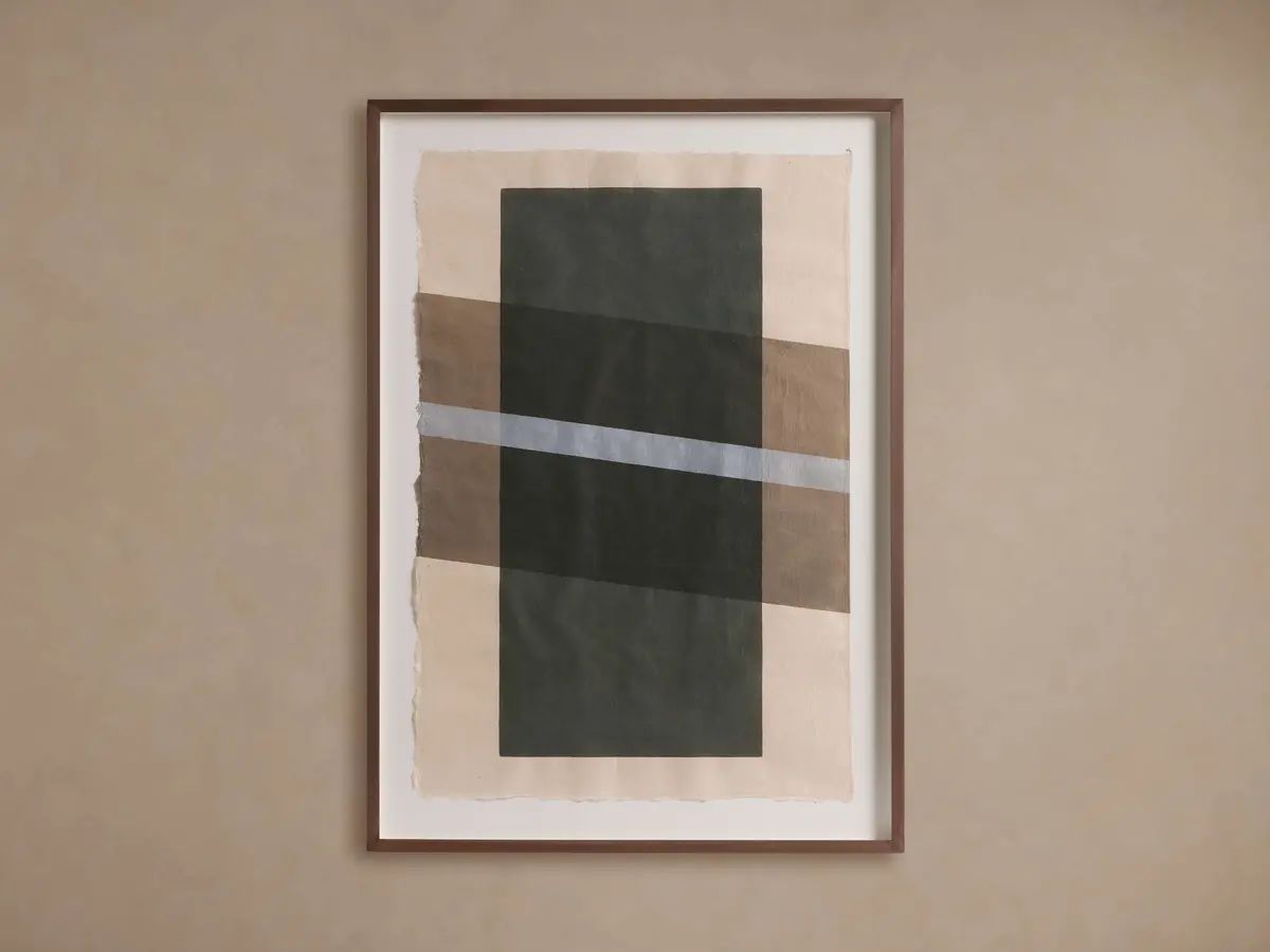 Charcoal Framed Silkscreen I 1