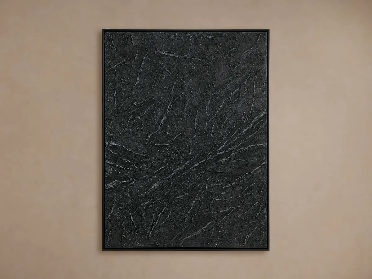 Mixed Media Black Framed Canvas 1