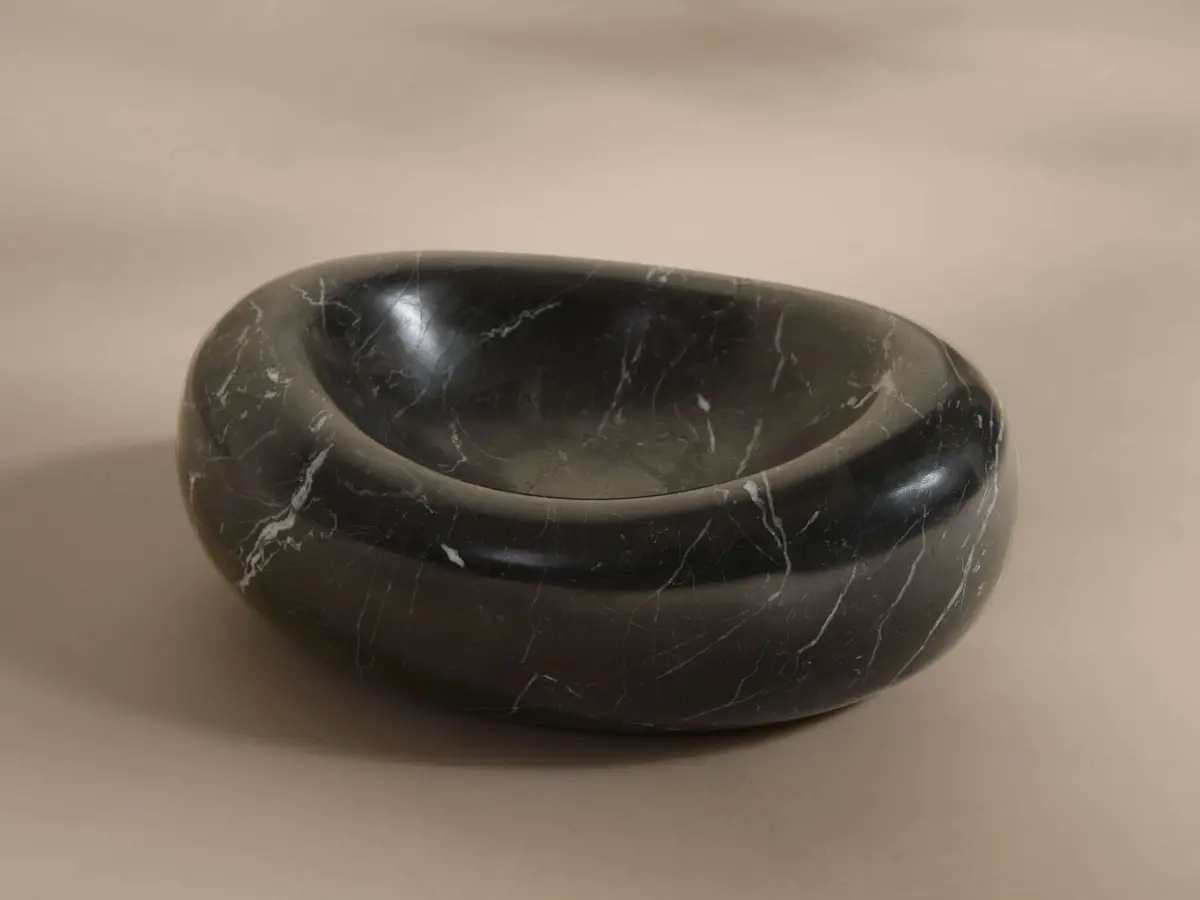 Aster Soap Dish In Black Marquina 1