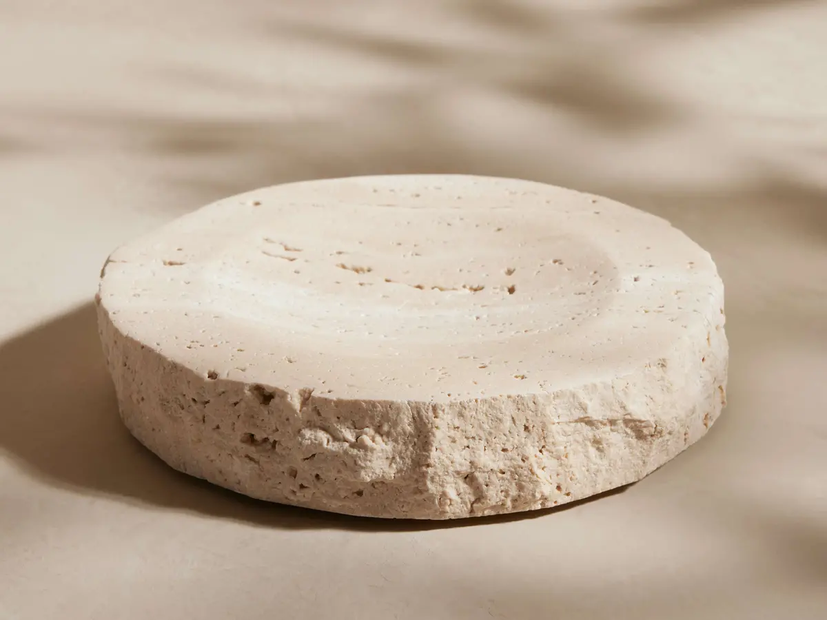 Travertine Soap Dish 1