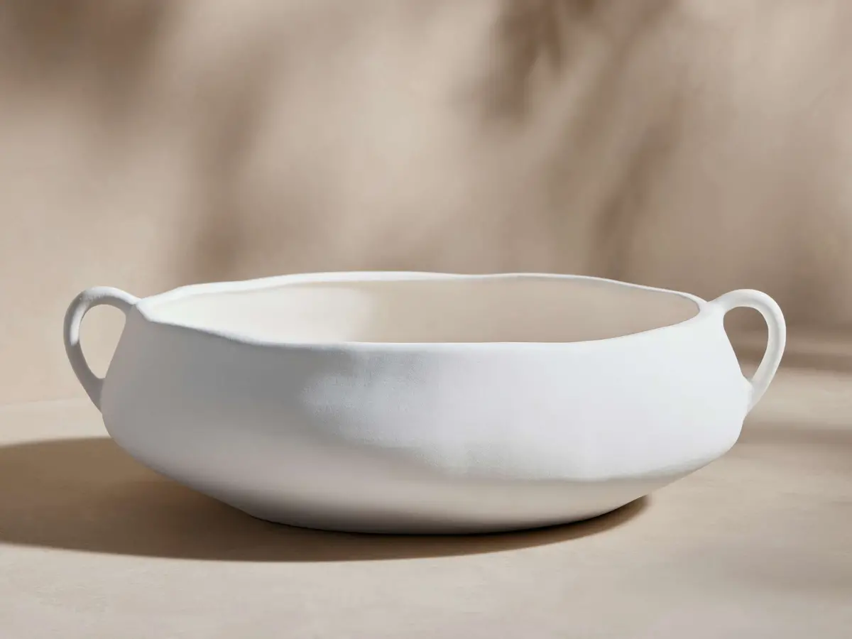 Calixta Oval Handled Low Bowl 1