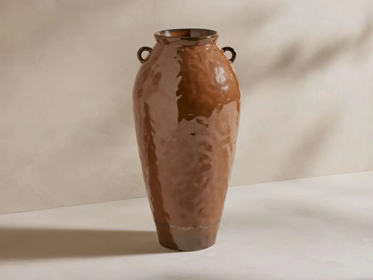 Bronwen Floor Vase In Praline 1