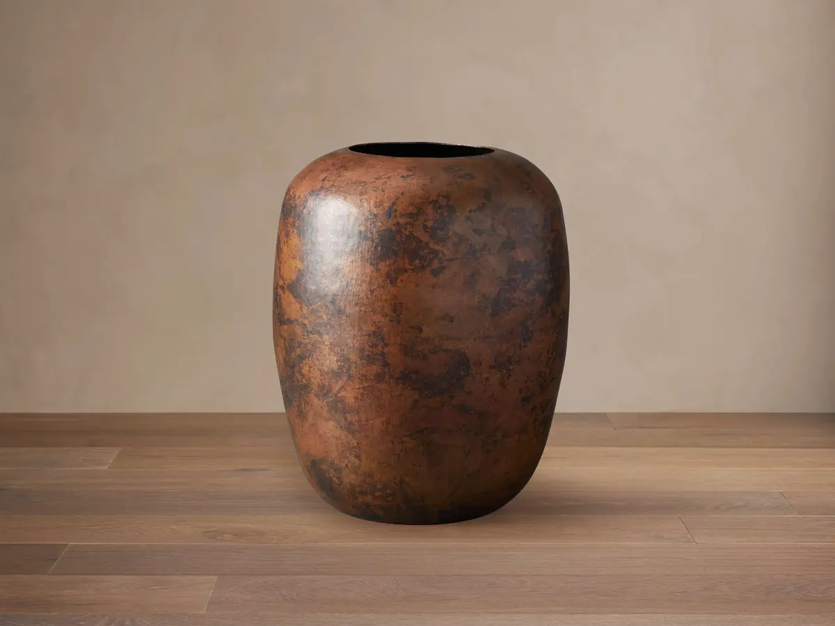 Extra Large Natural Copper Vase 1