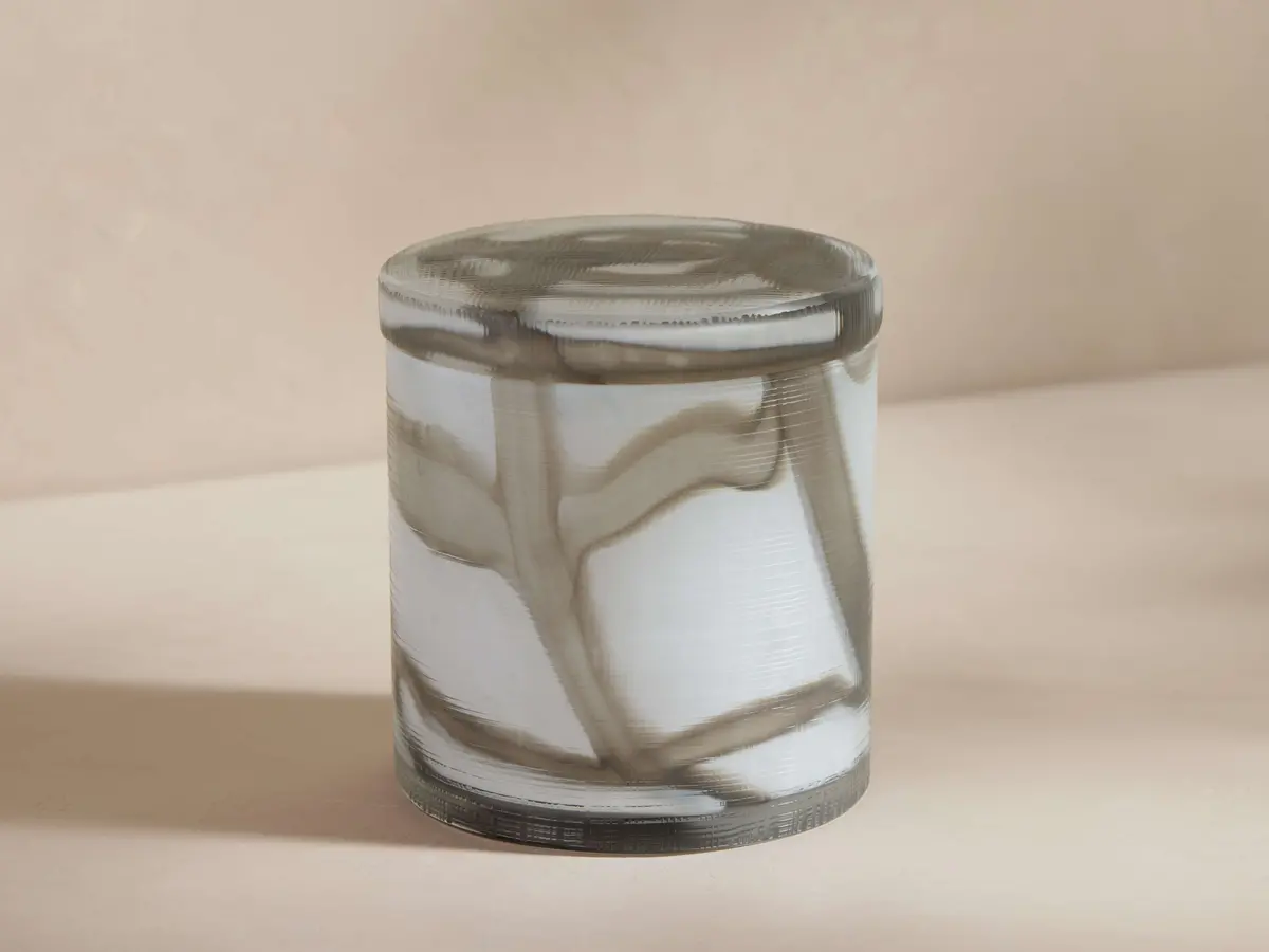 Abilene Bath Jar In Ash Swirl 1