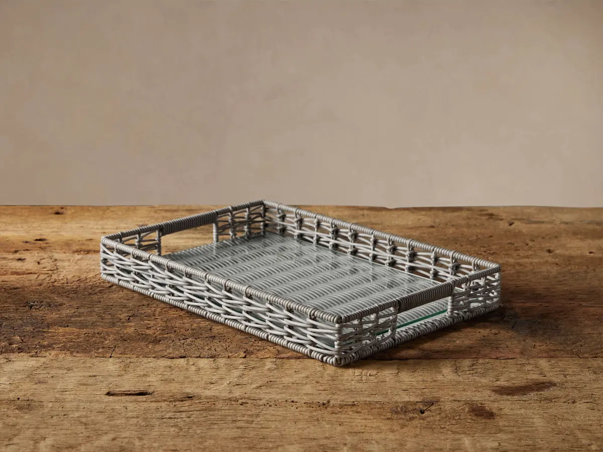 Hatteras Serving Tray In Grey 1