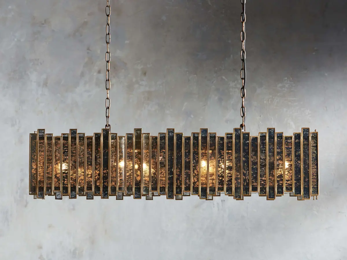 Laila 37" Rectangular Chandelier 1