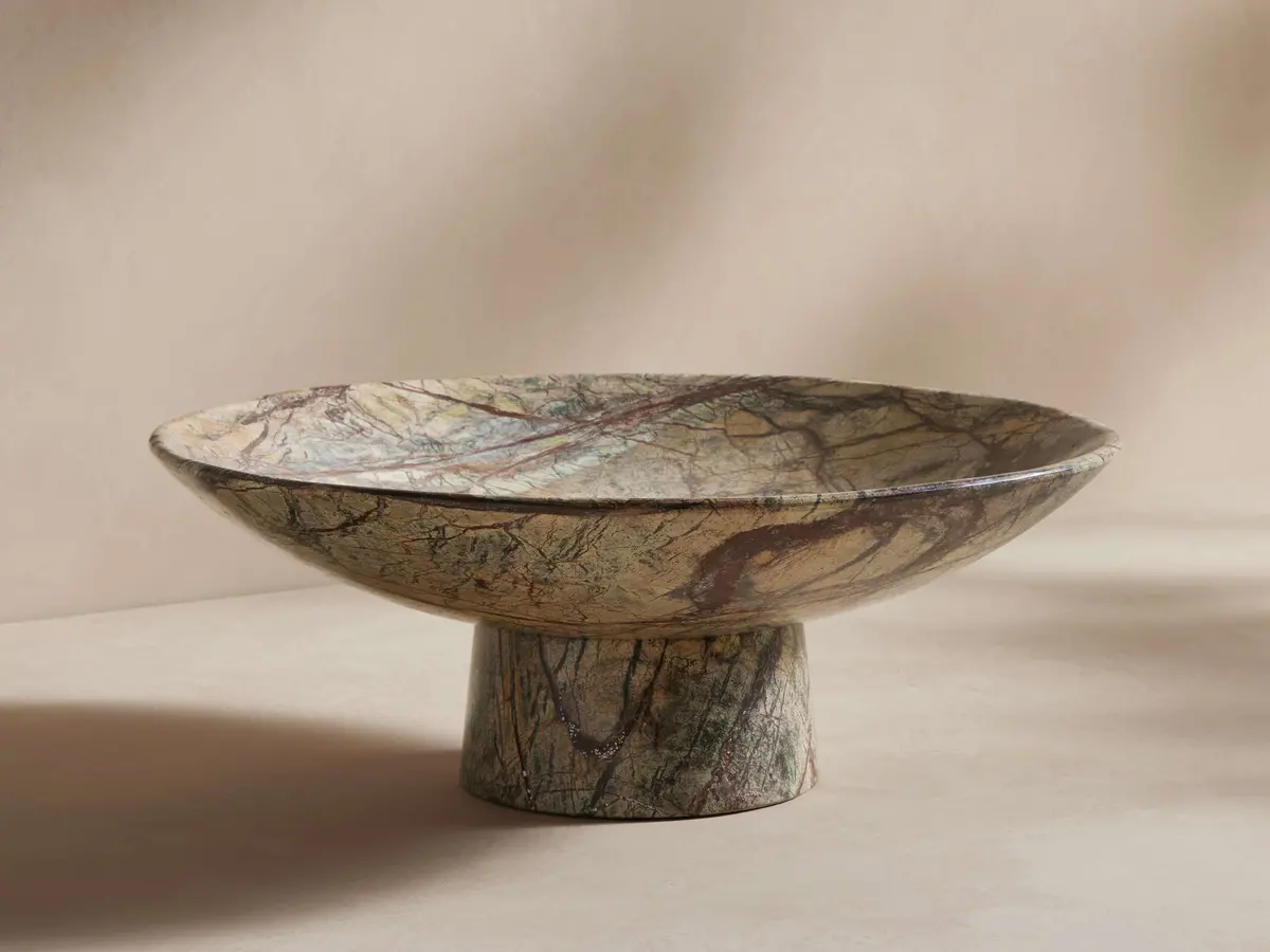 Omo Marble Pedestal Bowl 1