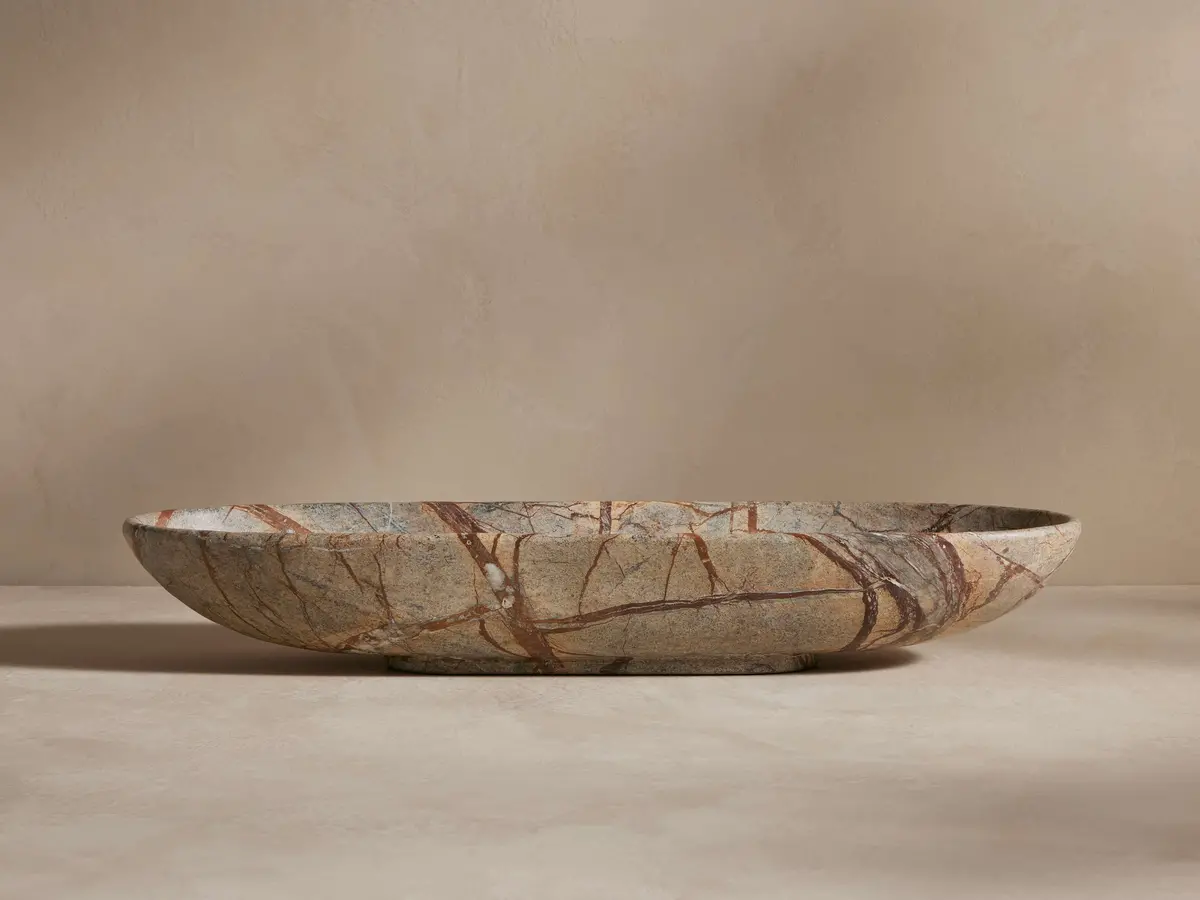 Omo Small Marble Oval Bowl 1
