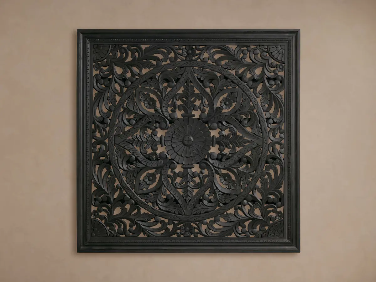 Sukho Grand Carved Panel In Black 1
