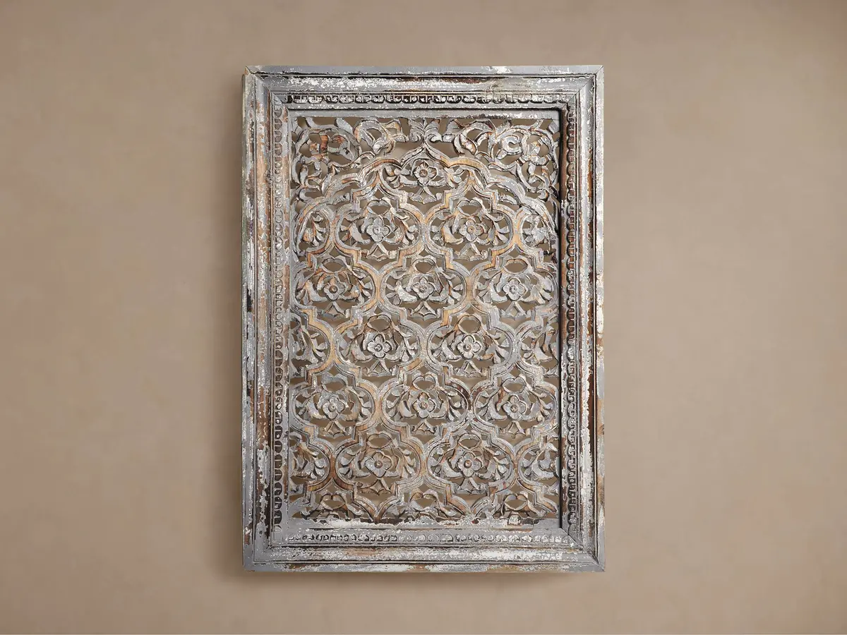 Sukho Flora Carved Panel 1