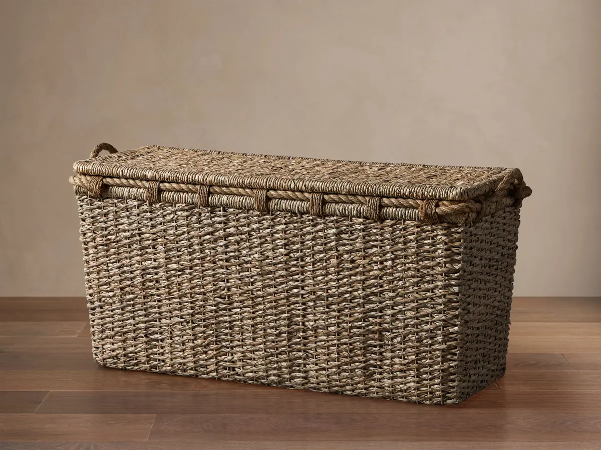 Entry Console Basket In Natural 1