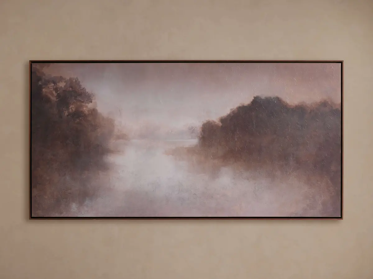 Misty Lake Framed Print 1