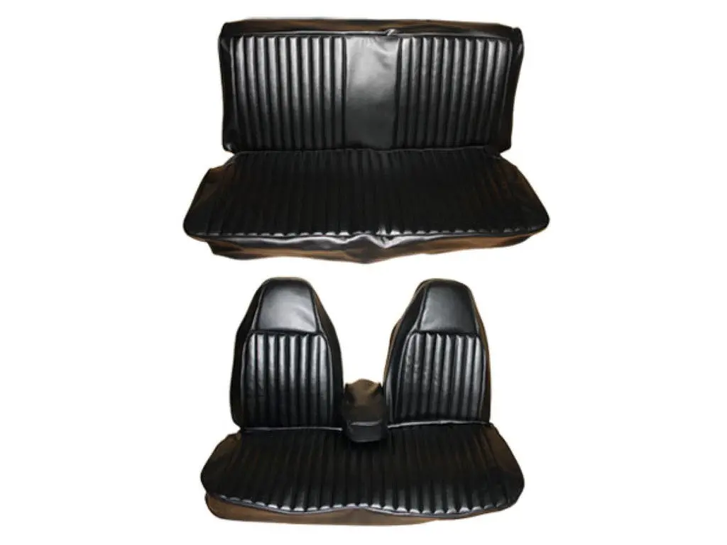 6603-Ben-C 1974 Dart Duster Valiant Front Split Bench Rear Bench Seat Cover Set 1