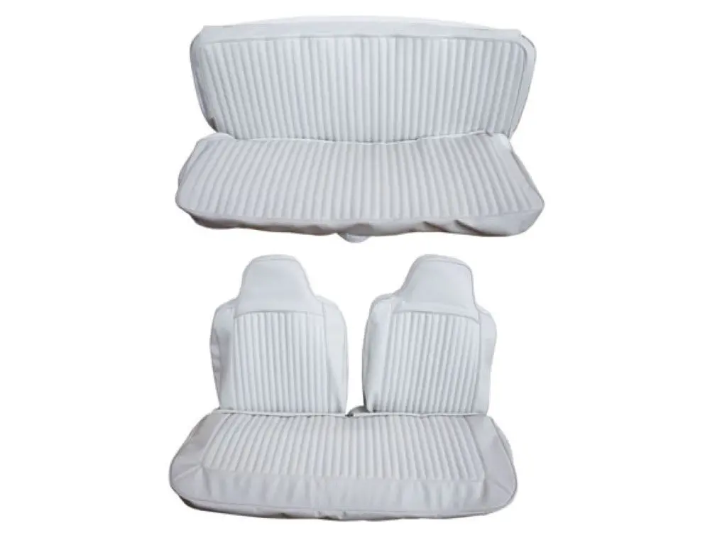 6605-Ben-C 1972 Duster Demon Front Split Bench Rear Bench Seat Cover Set 1