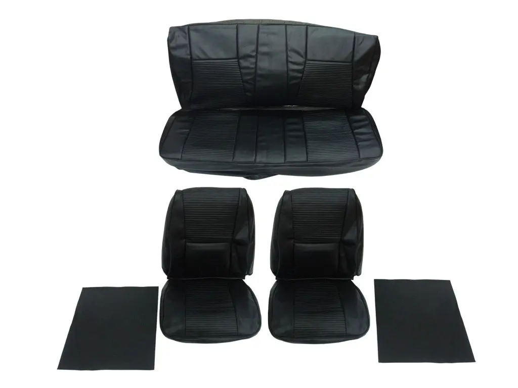 6610-Buk-C Mopar 1969 Dart Gt Front Bucket Rear Bench Seat Cover Set 1