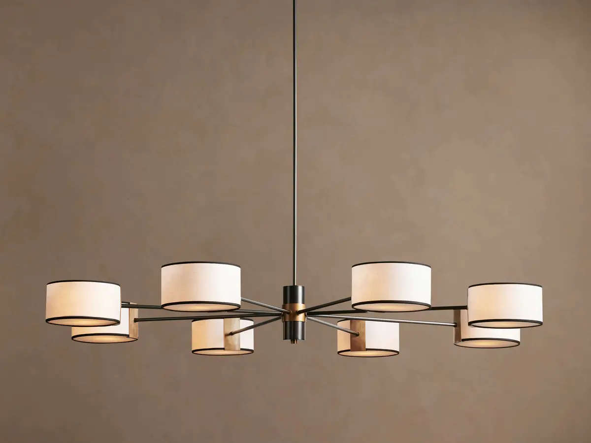 Daphne Fabric Round Chandelier 1