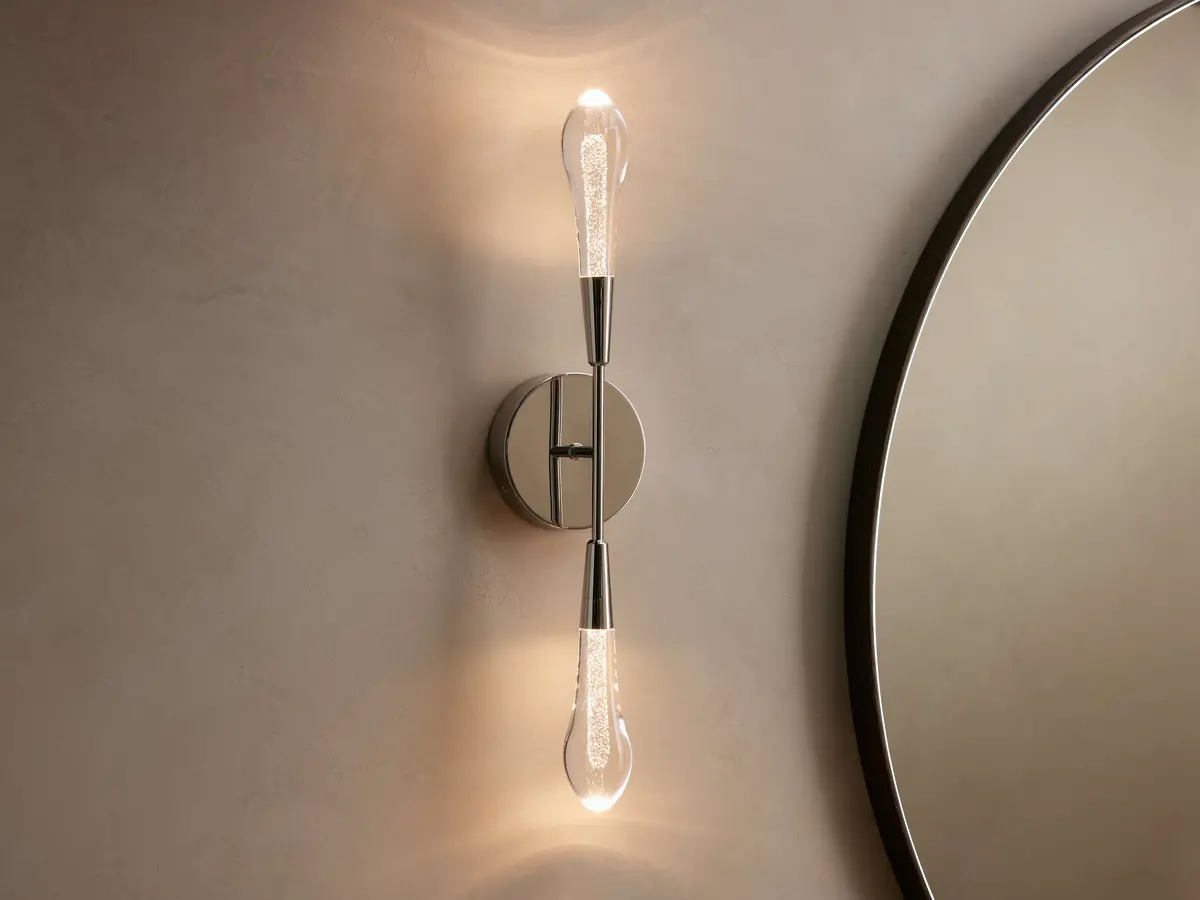 Soltaire Double Sconce In Nickel 1