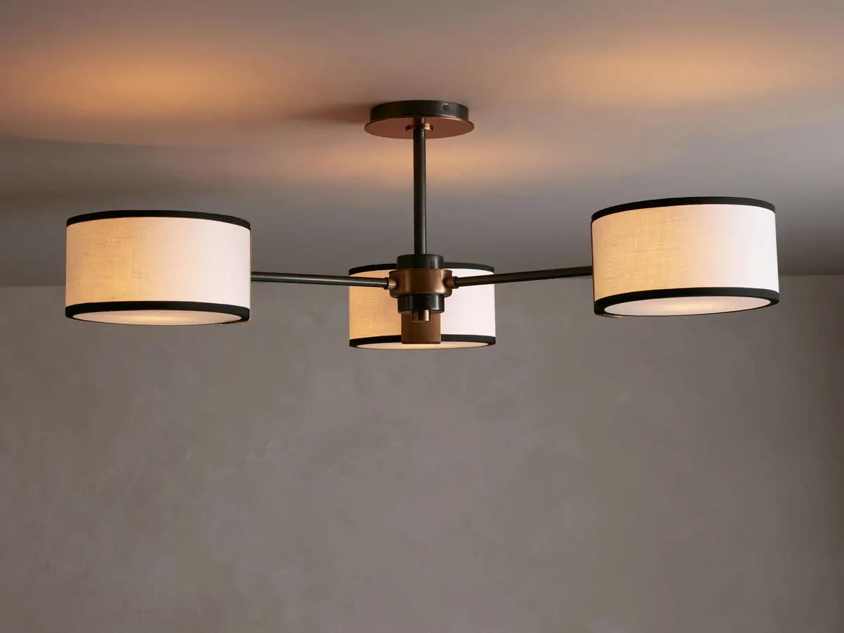 Daphne Fabric Flush Mount 1
