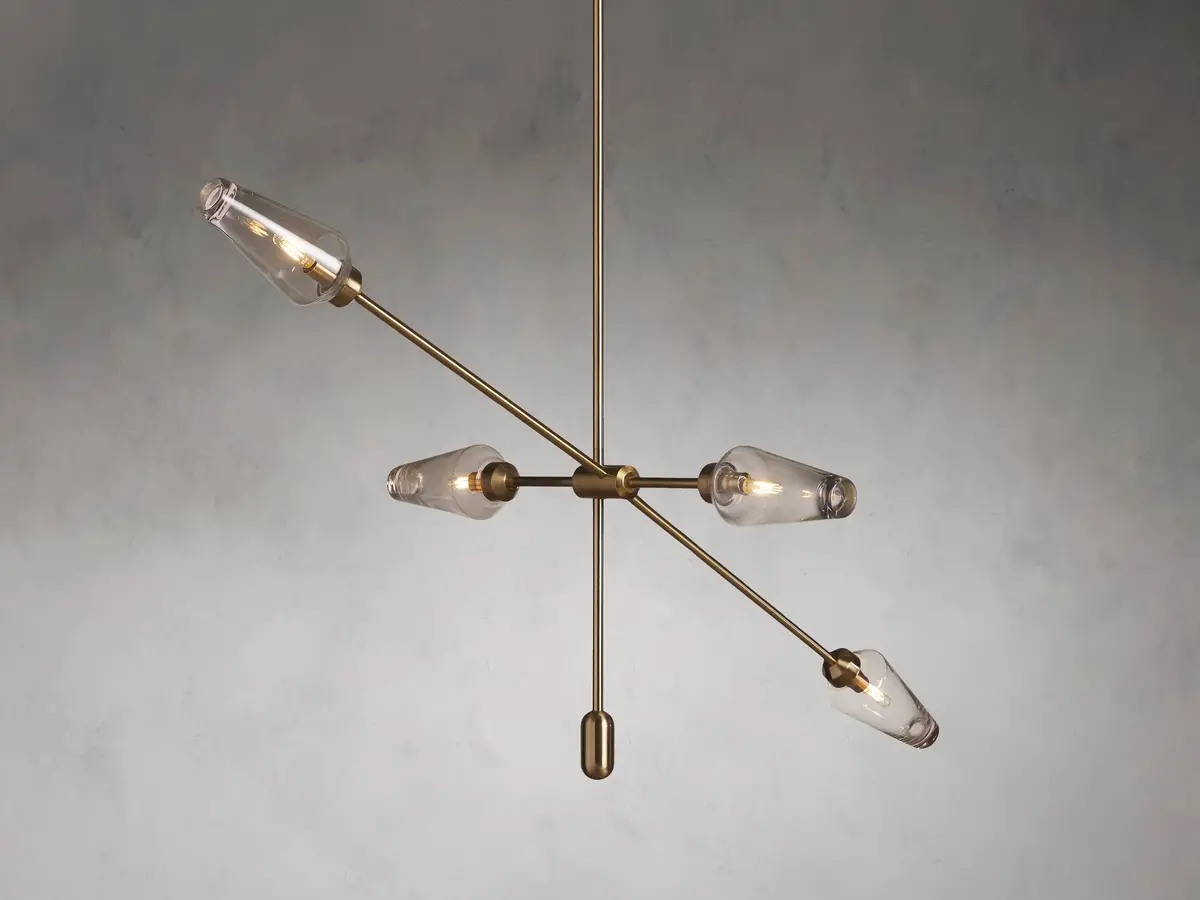 Arrow Brass Chandelier 1