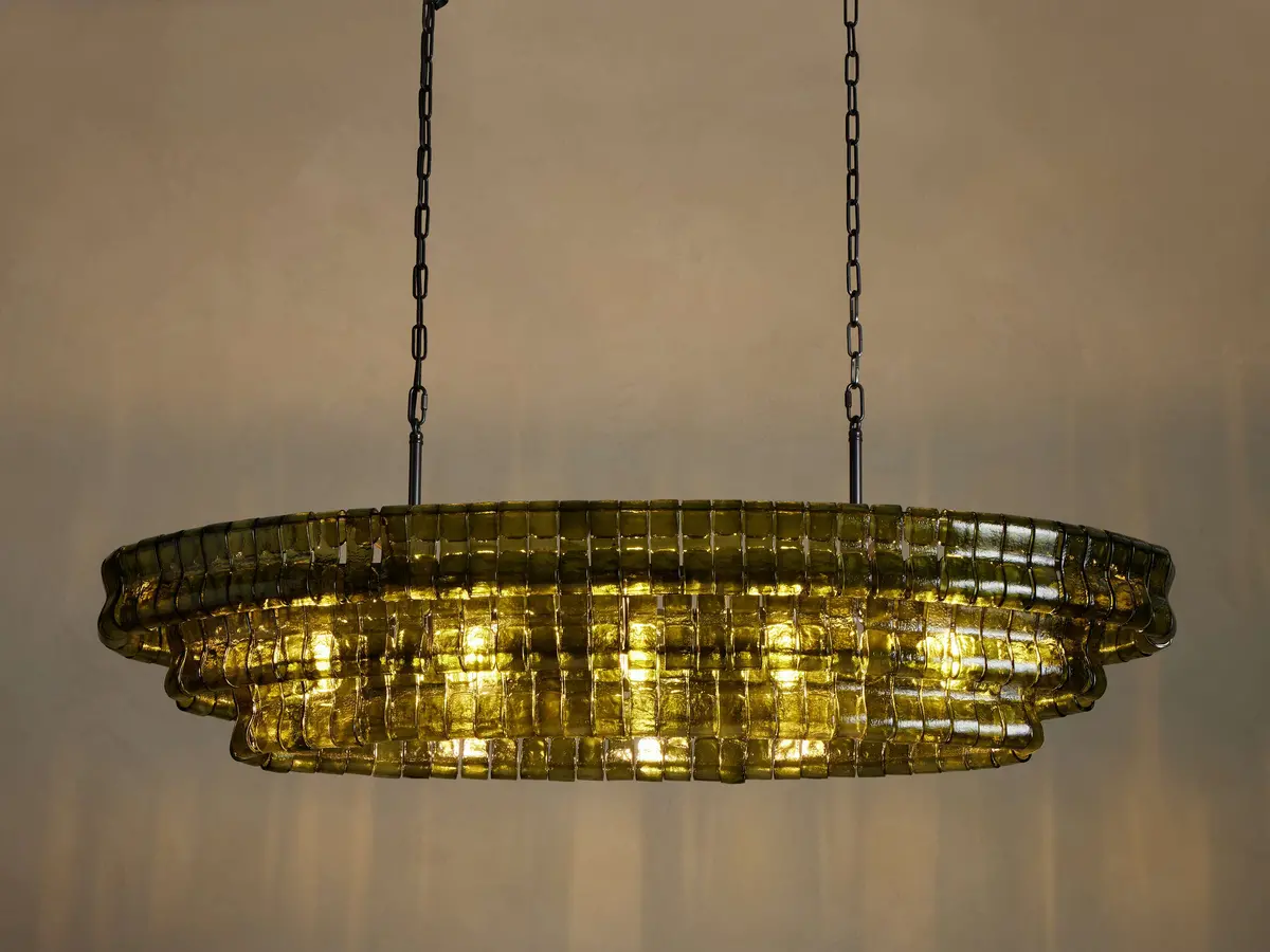 Ghiaccio Oval Chandelier 1
