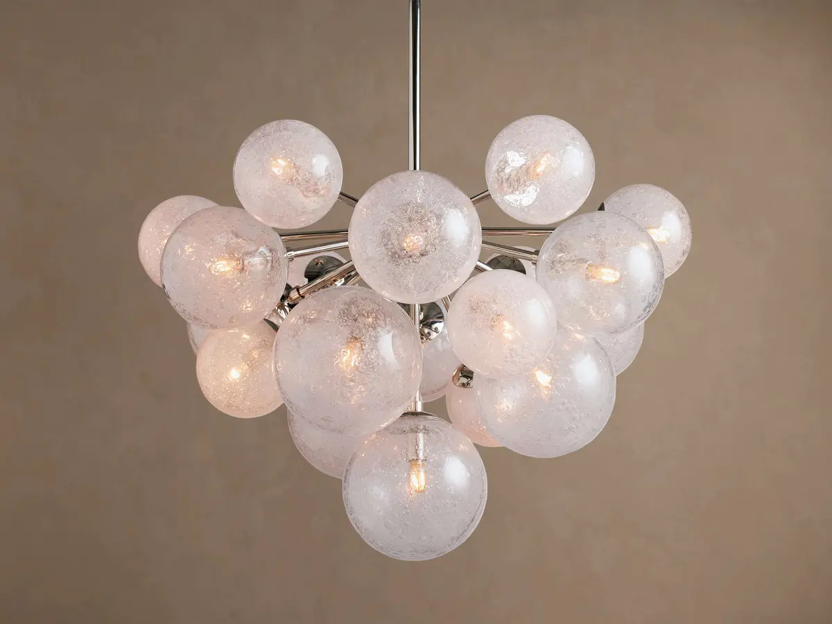 Mandoza Chandelier In Nickel 1