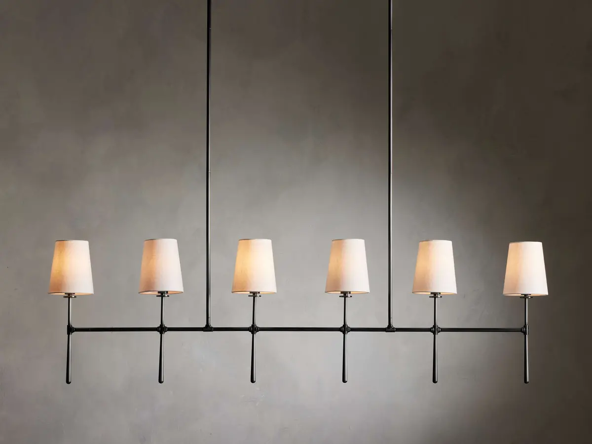 Rhodes 6 Light Linear Chandelier 1