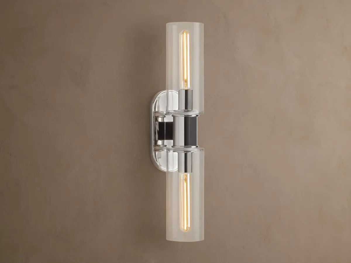 Harlin Double Sconce In Clear 1