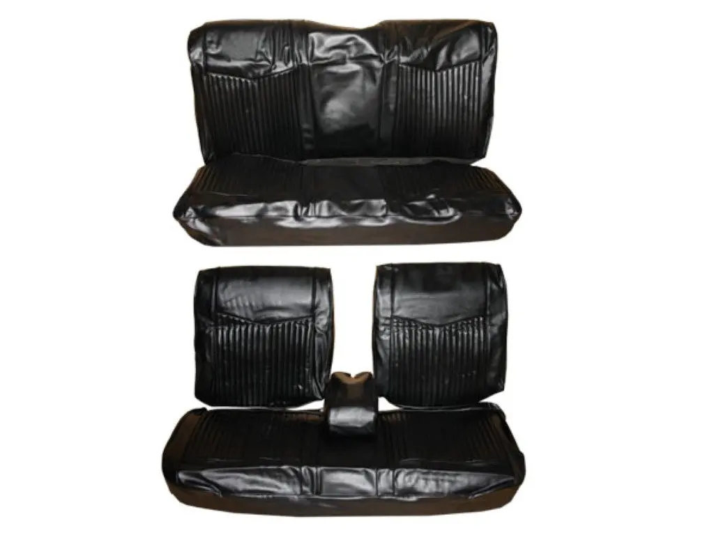 6611-Ben-C Mopar 1970 Dart Duster Front Split Bench Rear Bench Seat Cover Set 1