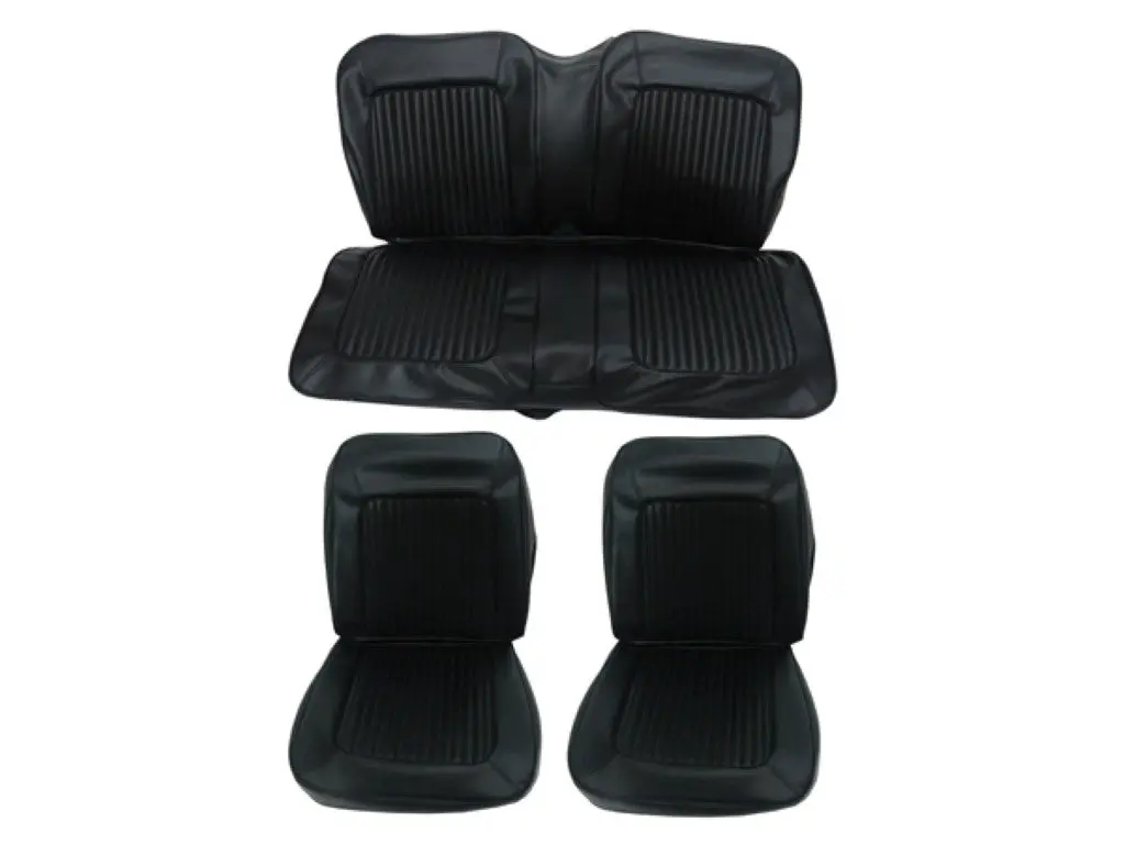 6615-Buk-C Mopar 1967 Barracuda Fastback Front Bucket Rear Bench Seat Cover Set 1